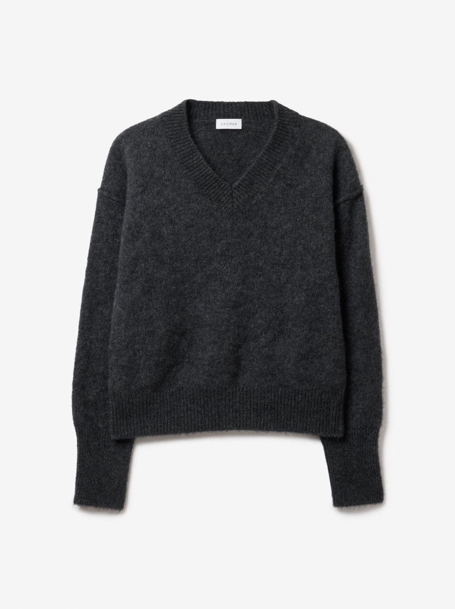 V Neck Alpaca Knit