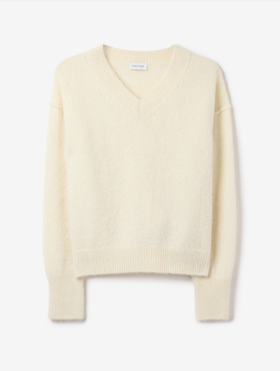 V Neck Alpaca Knit