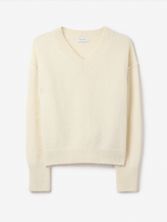 V Neck Alpaca Knit